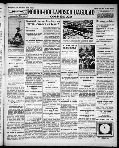 Noord-Hollandsch Dagblad : ons blad 1937-04-13