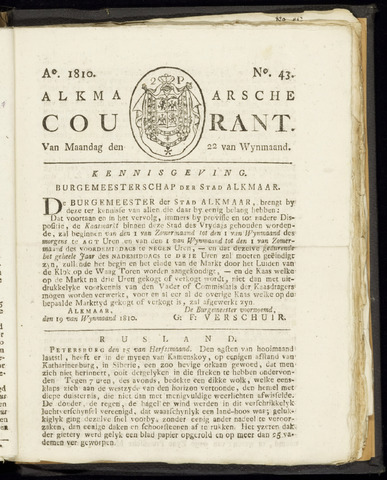 Alkmaarsche Courant 1810-10-22