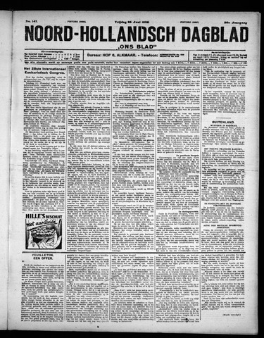Noord-Hollandsch Dagblad : ons blad 1926-06-25