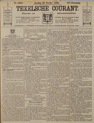 Texelsche Courant 1905-10-22
