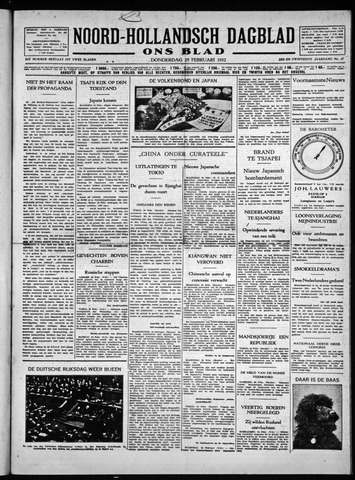 Noord-Hollandsch Dagblad : ons blad 1932-02-25