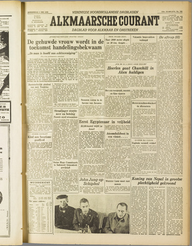Alkmaarsche Courant 1956-05-03