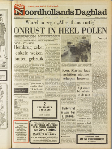 Noordhollands Dagblad : dagblad voor Alkmaar en omgeving 1970-12-19