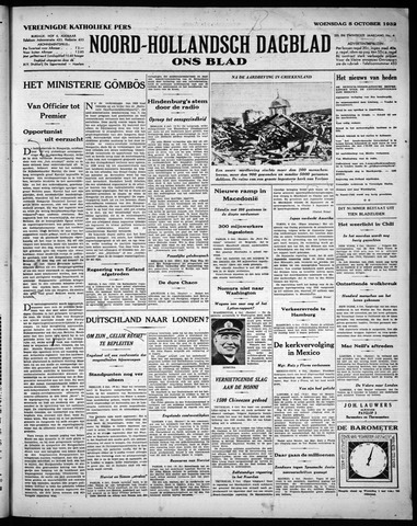 Noord-Hollandsch Dagblad : ons blad 1932-10-05