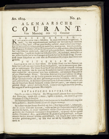 Alkmaarsche Courant 1804-10-15
