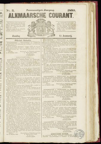 Alkmaarsche Courant 1860-01-15