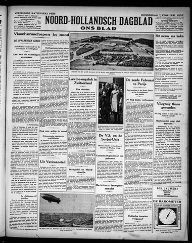 Noord-Hollandsch Dagblad : ons blad 1935-02-07