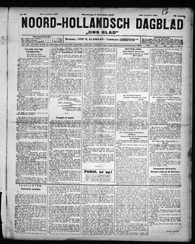 Noord-Hollandsch Dagblad : ons blad 1928-02-08
