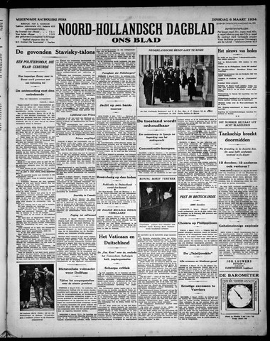 Noord-Hollandsch Dagblad : ons blad 1934-03-06
