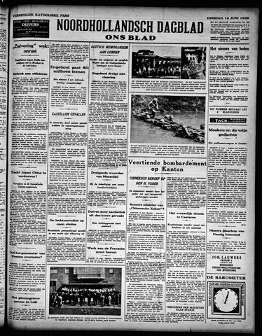 Noord-Hollandsch Dagblad : ons blad 1938-06-14