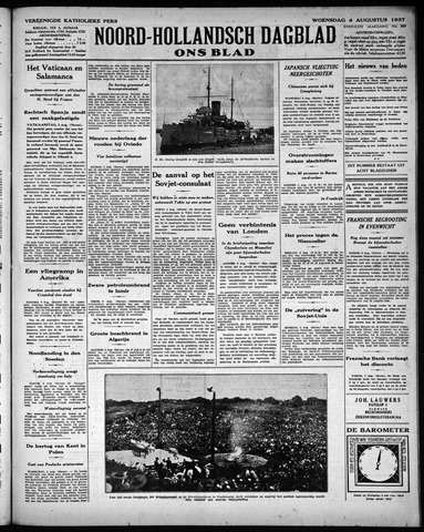 Noord-Hollandsch Dagblad : ons blad 1937-08-04