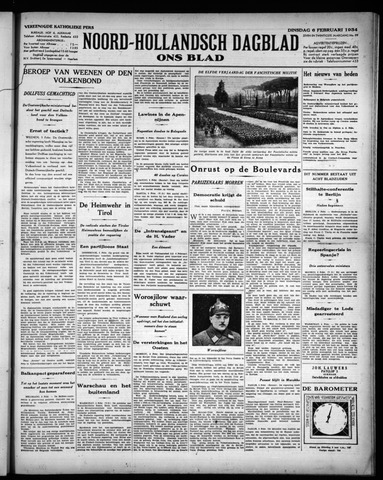 Noord-Hollandsch Dagblad : ons blad 1934-02-06