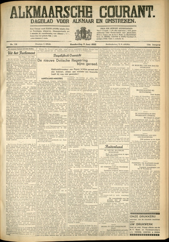 Alkmaarsche Courant 1932-06-02