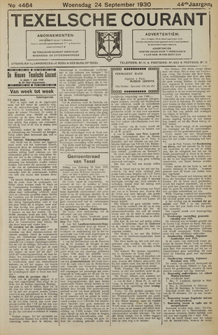 Texelsche Courant 1930-09-24
