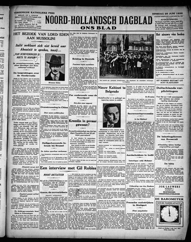 Noord-Hollandsch Dagblad : ons blad 1935-06-25
