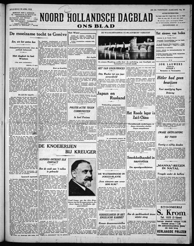 Noord-Hollandsch Dagblad : ons blad 1932-04-20