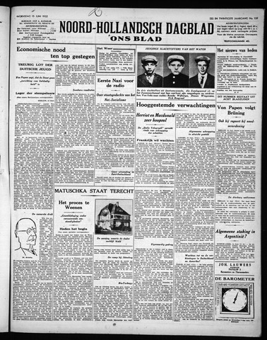Noord-Hollandsch Dagblad : ons blad 1932-06-15