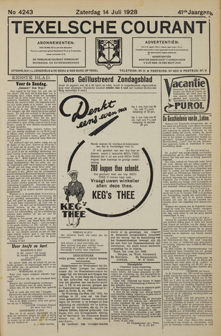 Texelsche Courant 1928-07-14