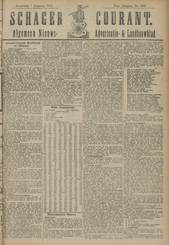 Schager Courant 1913-08-07