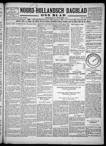Noord-Hollandsch Dagblad : ons blad 1931-12-23