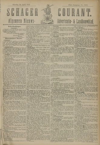 Schager Courant 1913-04-22
