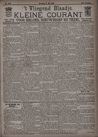 Vliegend blaadje : nieuws- en advertentiebode voor Den Helder 1893-05-17