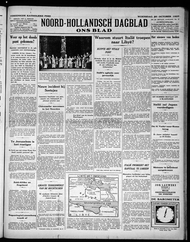 Noord-Hollandsch Dagblad : ons blad 1937-10-20