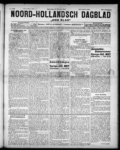 Noord-Hollandsch Dagblad : ons blad 1927-10-22
