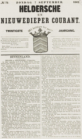 Heldersche en Nieuwedieper Courant 1862-09-07
