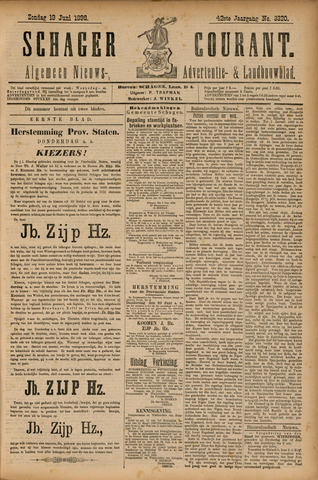 Schager Courant 1898-06-19