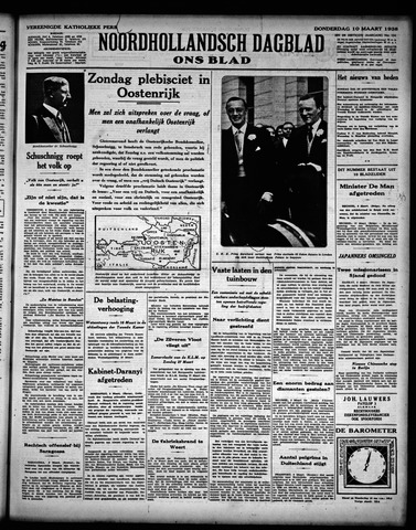 Noord-Hollandsch Dagblad : ons blad 1938-03-10