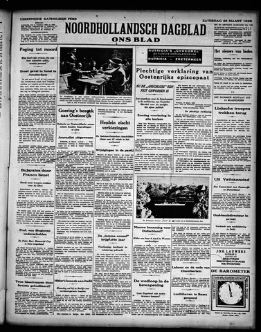 Noord-Hollandsch Dagblad : ons blad 1938-03-26