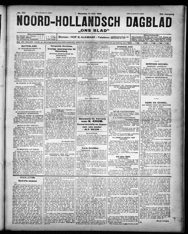 Noord-Hollandsch Dagblad : ons blad 1928-06-11