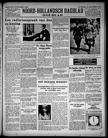 Noord-Hollandsch Dagblad : ons blad 1936-12-12