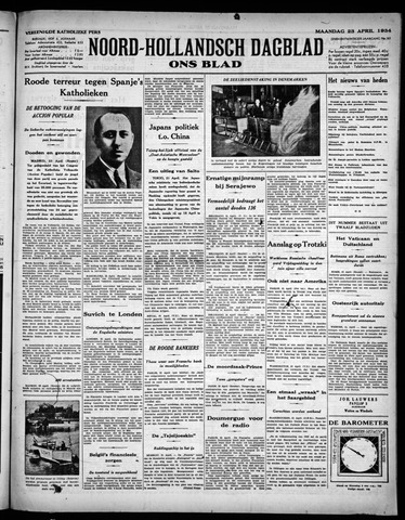Noord-Hollandsch Dagblad : ons blad 1934-04-23