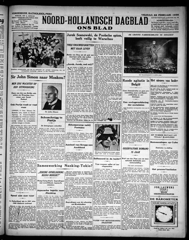 Noord-Hollandsch Dagblad : ons blad 1935-02-22