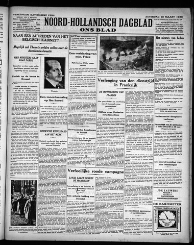 Noord-Hollandsch Dagblad : ons blad 1935-03-16