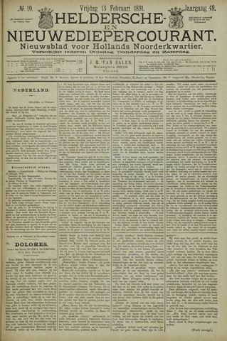 Heldersche en Nieuwedieper Courant 1891-02-13