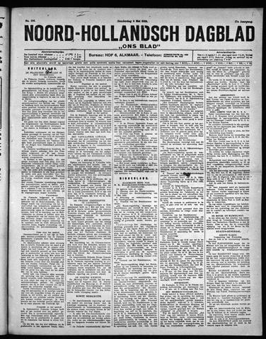 Noord-Hollandsch Dagblad : ons blad 1923-05-03