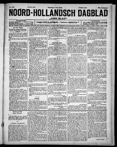 Noord-Hollandsch Dagblad : ons blad 1926-08-03