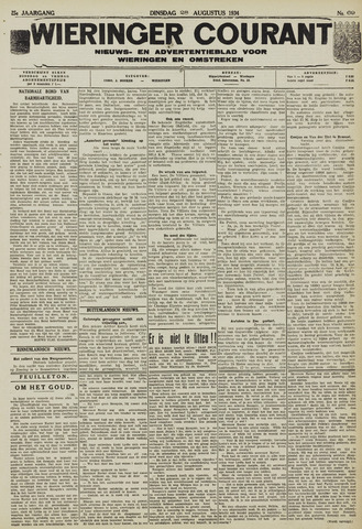Wieringer courant 1934-08-28