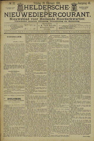 Heldersche en Nieuwedieper Courant 1891-02-20