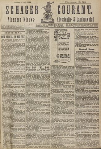 Schager Courant 1924-04-08