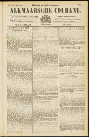 Alkmaarsche Courant 1904-07-20