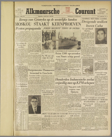 Alkmaarsche Courant 1958-04-01
