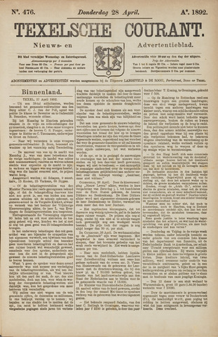 Texelsche Courant 1892-04-28