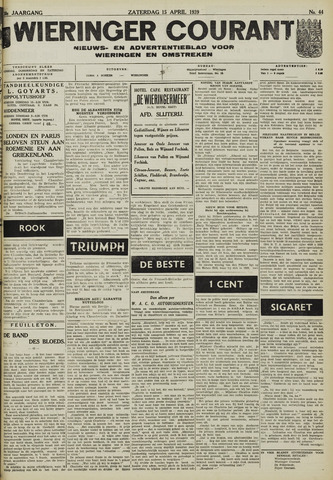 Wieringer courant 1939-04-15