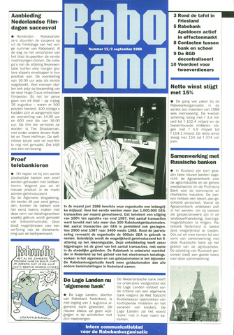 blad 'Raboband' 1988-09-02