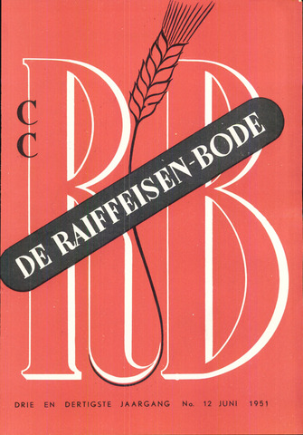 blad 'De Raiffeisen-bode' (CCRB) 1951-06-01