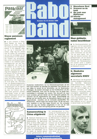 blad 'Raboband' 1988-10-14